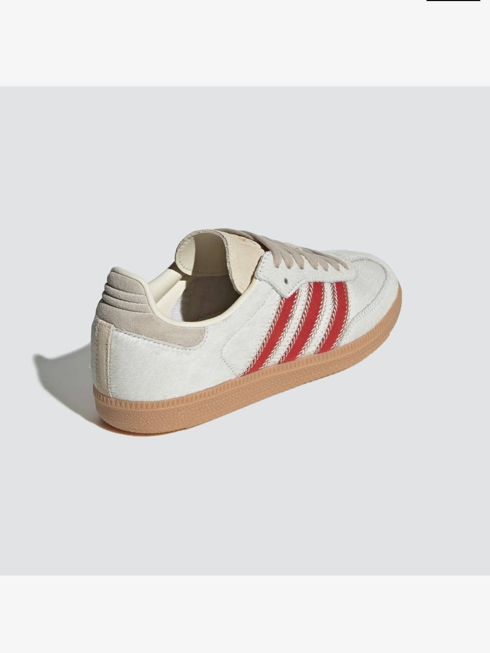 adidas Women’s Pony Hair White Sneakers with Orange/red Stripes, very cool! New - Picture 2 of 9